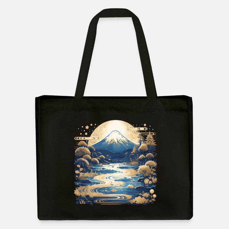 Mont Fuji - Cabas recyclé Stanley/Stella - noir