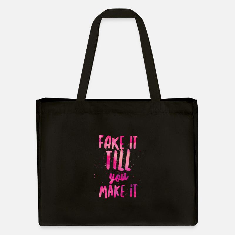 Faux jusqu'à ce que vous le rendre - Cabas recyclé Stanley/Stella - noir