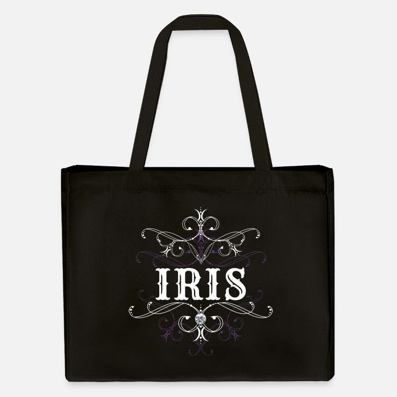 Iris Surname First name Personalized - Stanley/Stella Recycled Shopping Bag - black