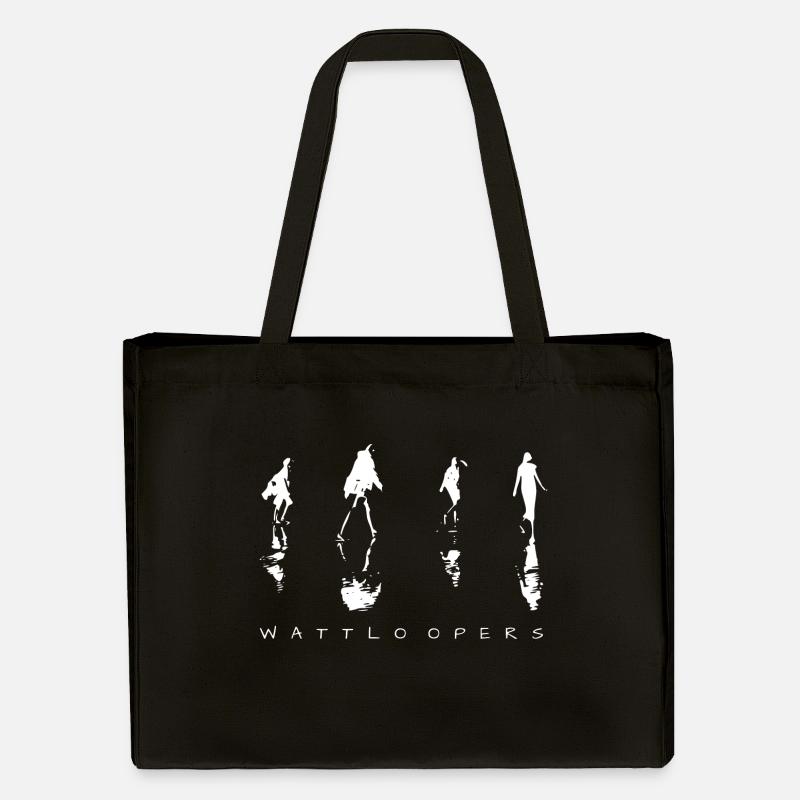 Wattloopers BIO - Stanley/Stella recycelter Shopping Bag - Schwarz
