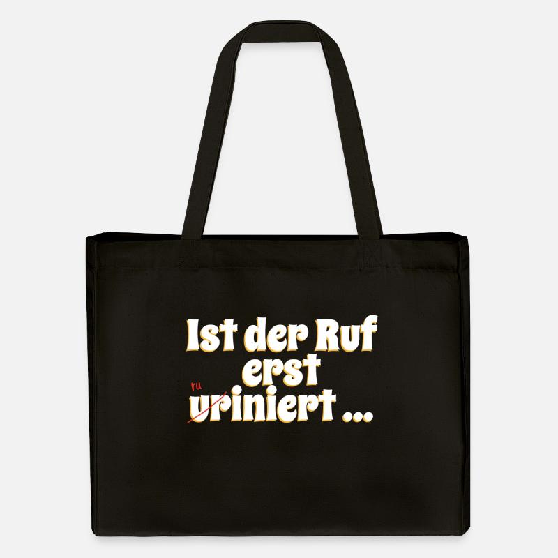 Ist der Ruf erst ur(ru)iniert - Stanley/Stella recycelter Shopping Bag - Schwarz