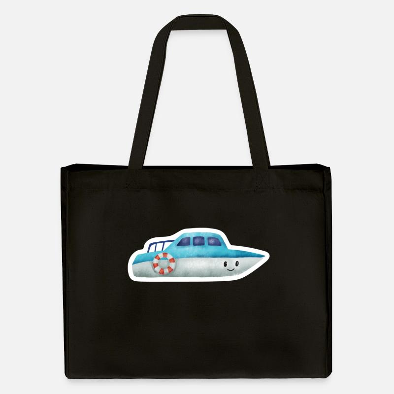 Boot - Stanley/Stella recycelter Shopping Bag - Schwarz