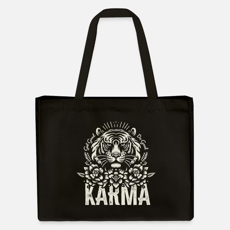 Karma - Stanley/Stella recycelter Shopping Bag - Schwarz