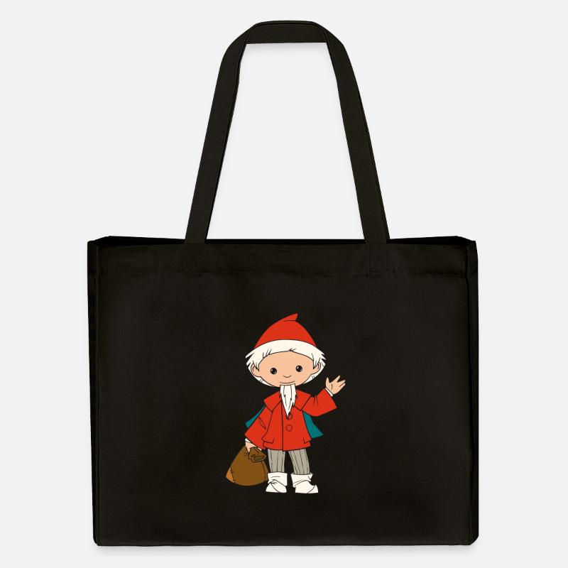 Sandmännchen winkt - Stanley/Stella recycelter Shopping Bag - Schwarz