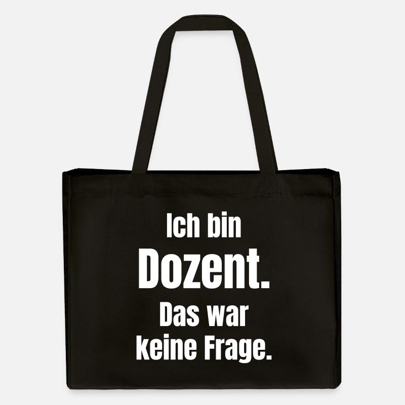 Je suis conférencier : Ce n’était pas une question - Cabas recyclé Stanley/Stella - noir