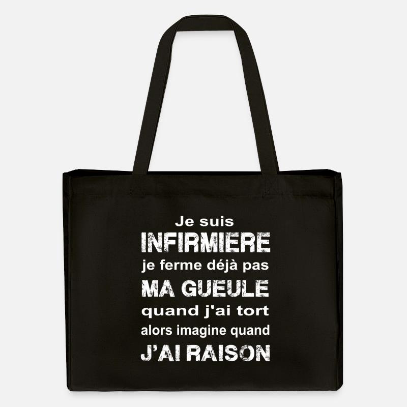 Je suis infirmiere - Cabas recyclé Stanley/Stella - noir