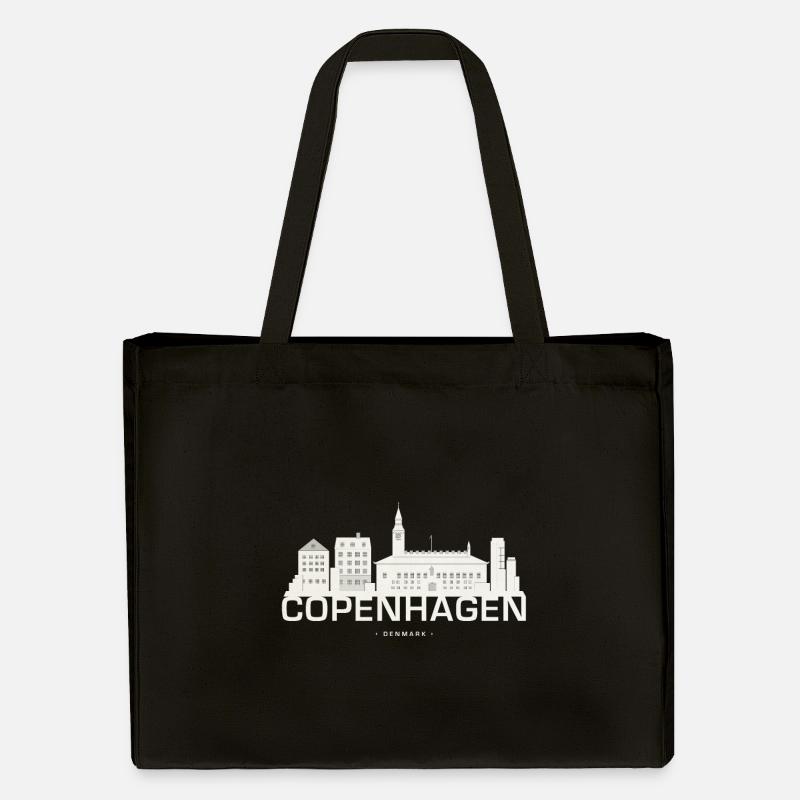 Skyline de Copenhague Copenhague - Cabas recyclé Stanley/Stella - noir