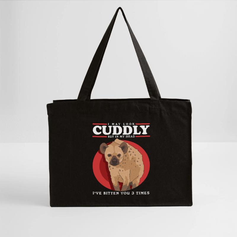 Hyäne Hyänen Tüpfelhyäne Geschenk Stanley/Stella recycelter Shopping Bag