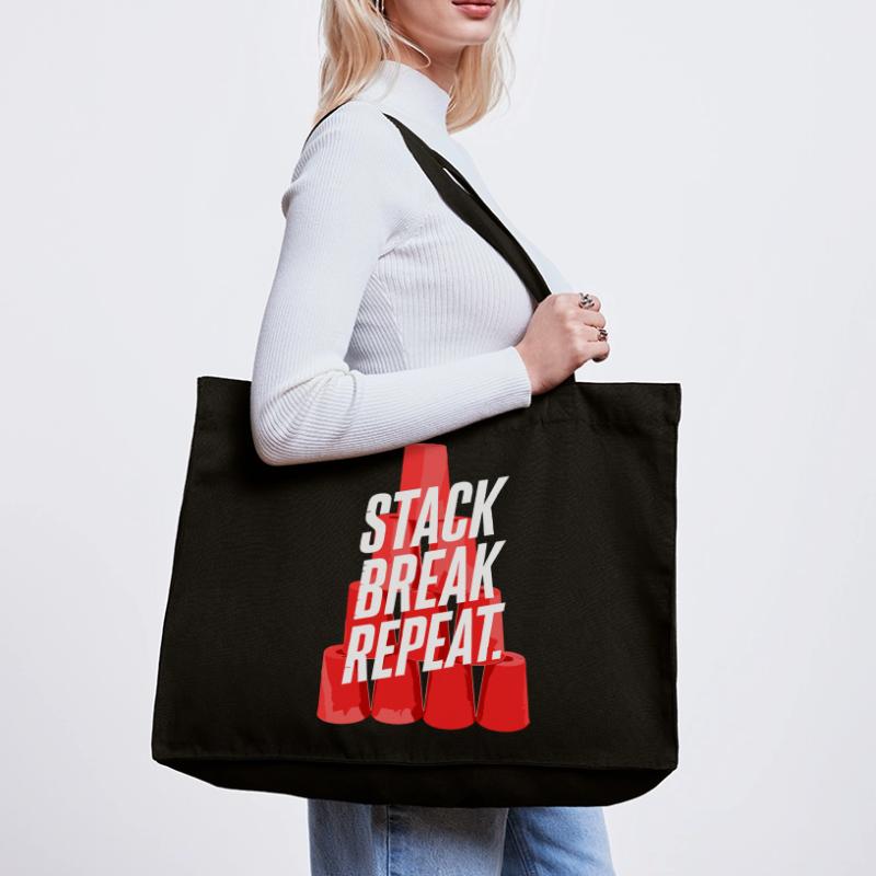 Stack Break Repeat Stacking Cups Speed Stacker Stanley/Stella recycelter Shopping Bag