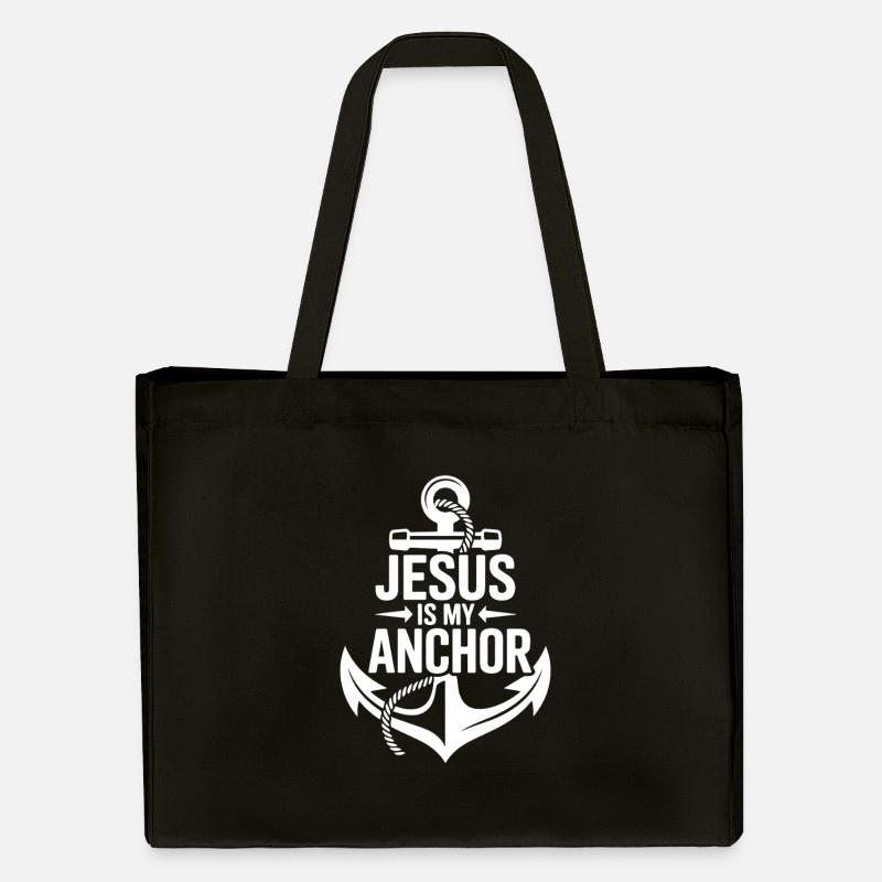 Jésus est ma foi d’ancrage - Cabas recyclé Stanley/Stella - noir