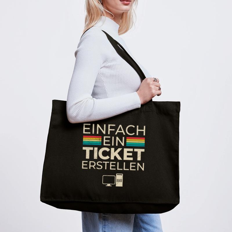 Science Coder EINFACH EIN TICKET ERSTELLEN LUSTIG Stanley/Stella recycelter Shopping Bag