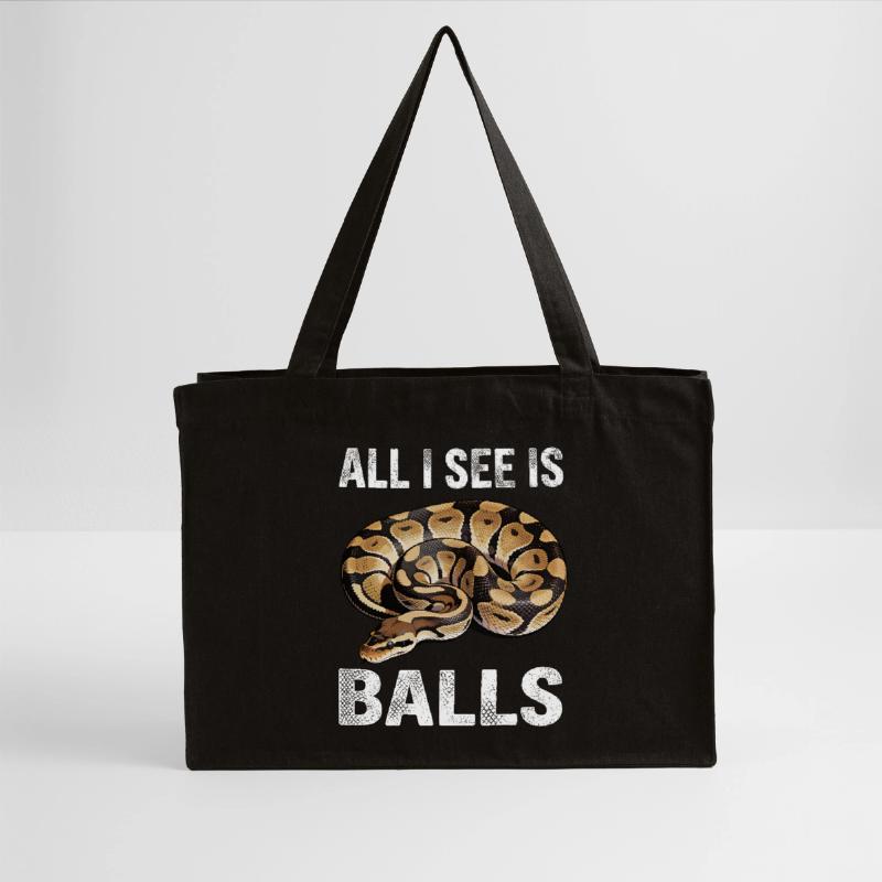 Königspython Schlangen Liebhaber Terrarium Python Stanley/Stella recycelter Shopping Bag