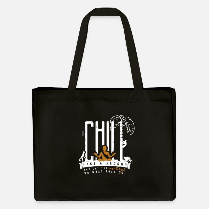 Chill (blanc) - Cabas recyclé Stanley/Stella - noir