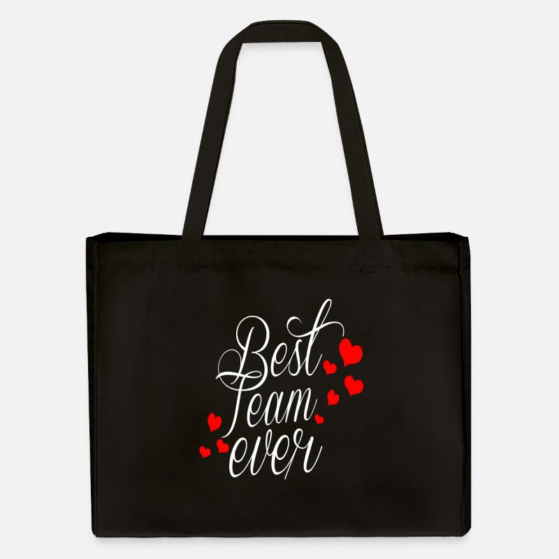 BEST TEAM EVER - Stanley/Stella recycelter Shopping Bag - Schwarz
