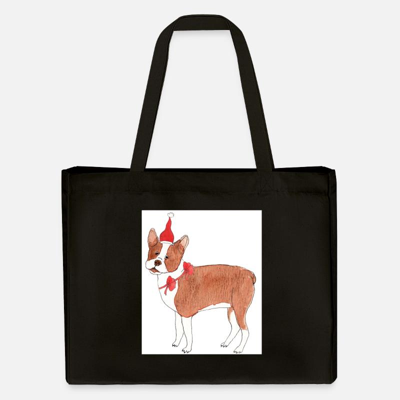 Noël Boston Terrier - Cabas recyclé Stanley/Stella - noir