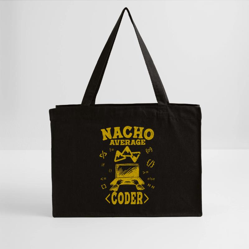 Coder Coding Funny Nacho Average Hacker Computer Stanley/Stella Recycled Shopping Bag