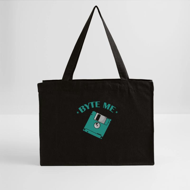 Byte me Floppy Disk Floppy Disk Retro Memory Module Stanley/Stella Recycled Shopping Bag