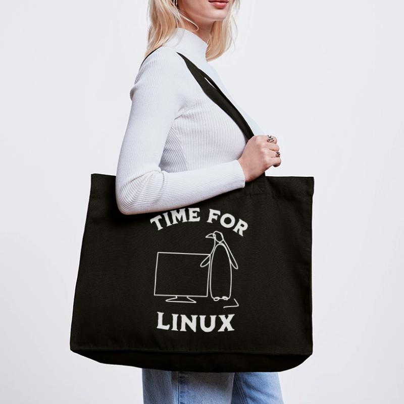 Time for Linux and Open Source Software Stanley/Stella Recycled Shopping Bag