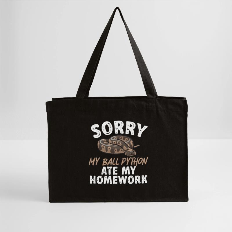 Ball Python Schlange Königspython Stanley/Stella recycelter Shopping Bag