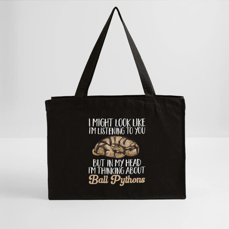 Ball Python Schlange Königspython Stanley/Stella recycelter Shopping Bag
