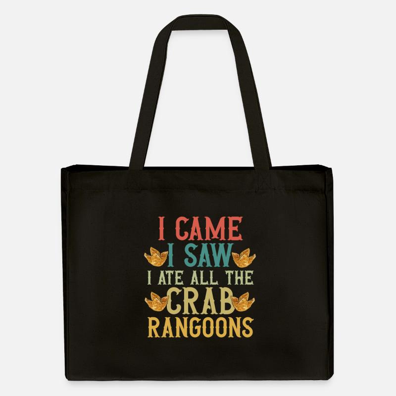 Krabben Rangoon Crab Rangoon - Stanley/Stella Recycled Shopping Bag - black