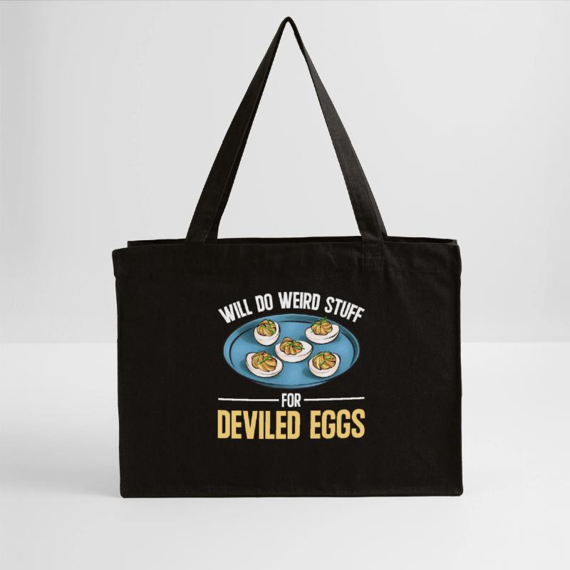 Gefüllte Eier Deviled Eggs Stanley/Stella recycelter Shopping Bag