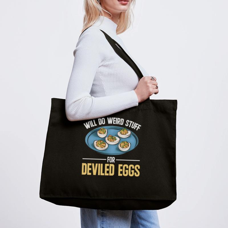 Gefüllte Eier Deviled Eggs Stanley/Stella recycelter Shopping Bag