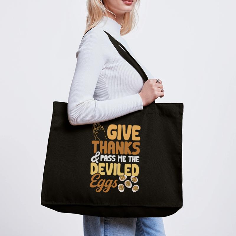 Gefüllte Eier Deviled Eggs Stanley/Stella recycelter Shopping Bag