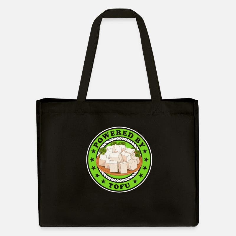 Tofu Bean Cheese Bean Curd Vegan Gift - Cabas recyclé Stanley/Stella - noir