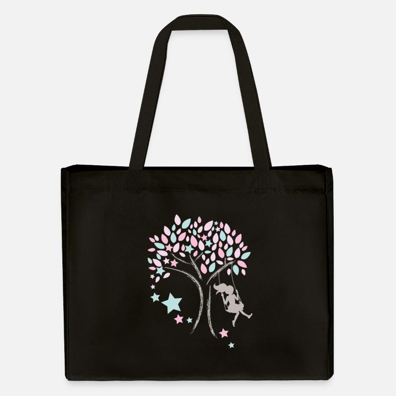 Baum - Stanley/Stella recycelter Shopping Bag - Schwarz