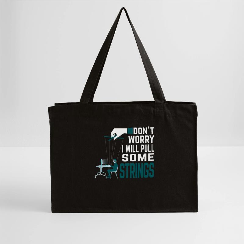 Don't worry, I'll pull the strings - Programmer Stanley/Stella Recycled Shopping Bag