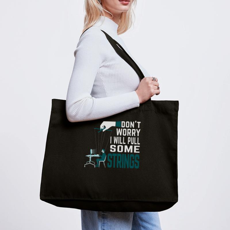 Don't worry, I'll pull the strings - Programmer Stanley/Stella Recycled Shopping Bag