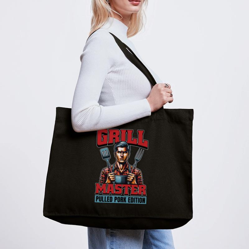 Pulled Pork BBQ Grill Master Pulled Barbecue Lover Stanley/Stella recycelter Shopping Bag