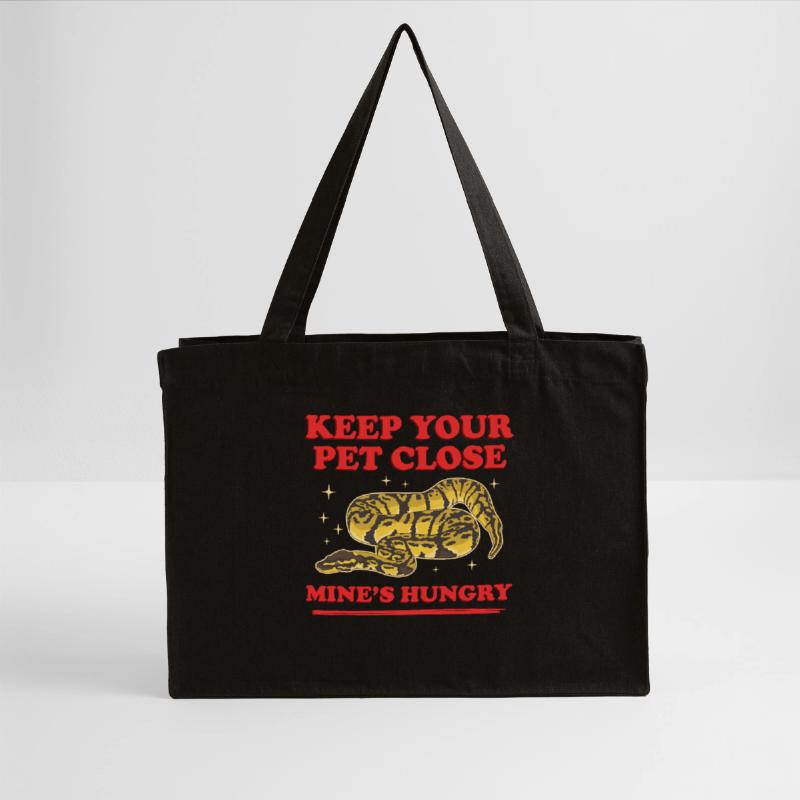 Königspython Schlange Python Geschenk Stanley/Stella recycelter Shopping Bag