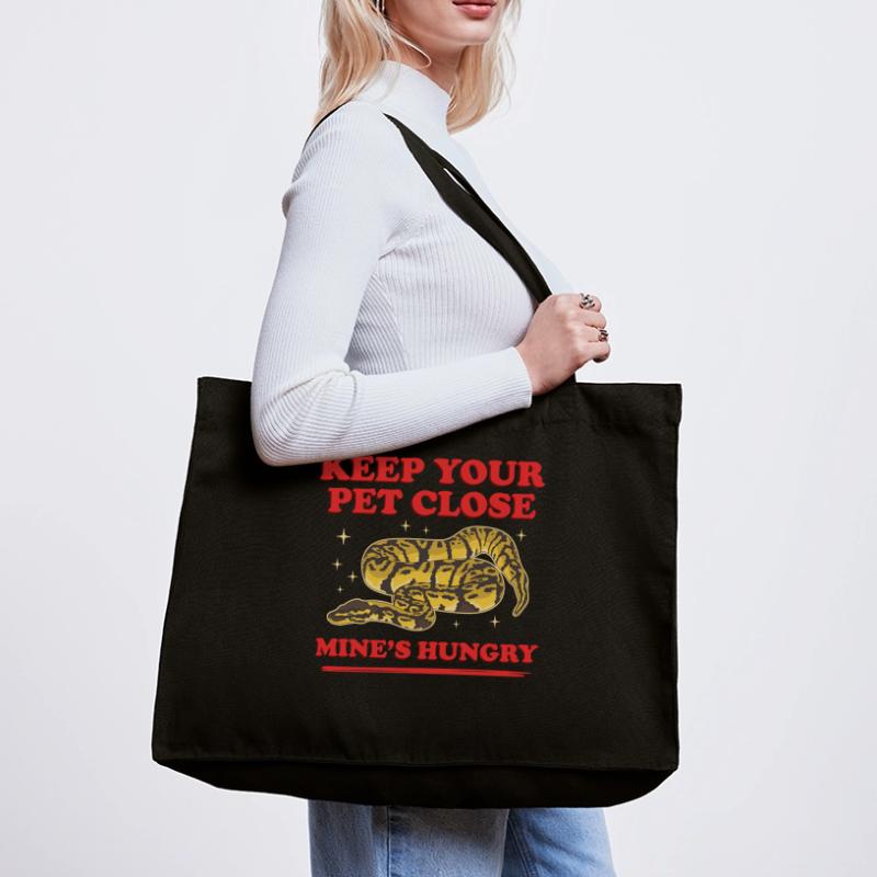 Königspython Schlange Python Geschenk Stanley/Stella recycelter Shopping Bag