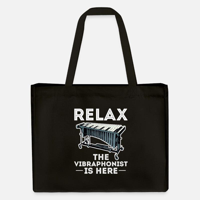 Relax Le vibraphoniste est là : des vibrations électroniques - Cabas recyclé Stanley/Stella - noir