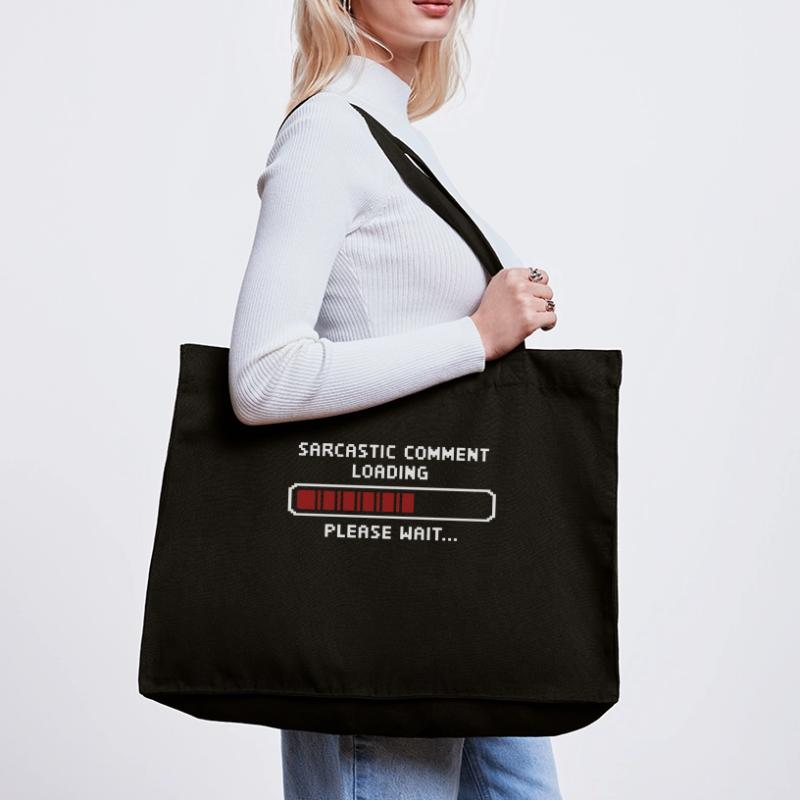 Sarkastischer Kommentar wird geladen bitte warten Programmierer Stanley/Stella recycelter Shopping Bag