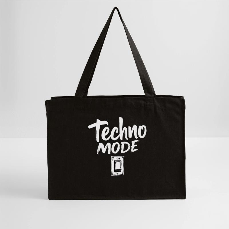 Techno Mode On Techno Techno Musik Techno Stanley/Stella recycelter Shopping Bag