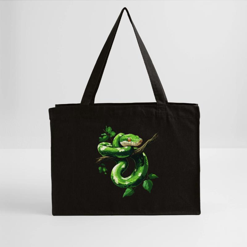 Green Tree Python Snakes Lover Terrarium Stanley/Stella Recycled Shopping Bag