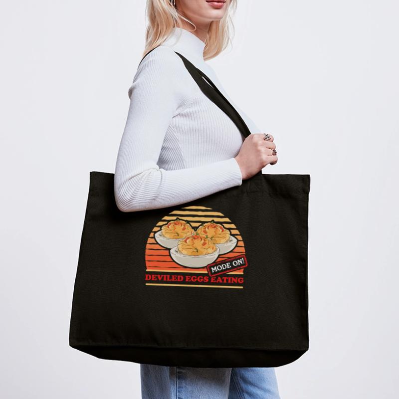 Deviled Eggs Gefüllte Eier Geschenk Stanley/Stella recycelter Shopping Bag