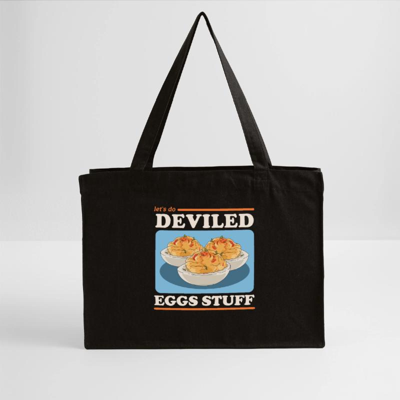 Gefüllte Eier Dressed Deviled Eggs Geschenk Stanley/Stella recycelter Shopping Bag