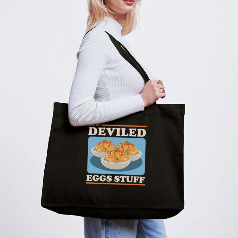 Gefüllte Eier Dressed Deviled Eggs Geschenk Stanley/Stella recycelter Shopping Bag