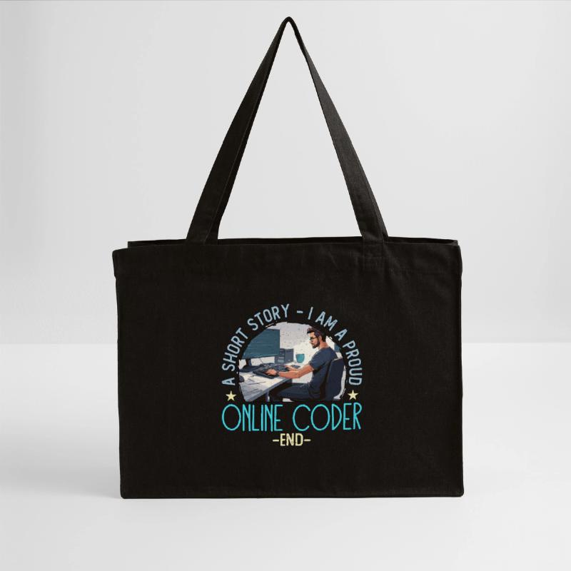 Online Coder A Short Story I Am A Web Developer Stanley/Stella recycelter Shopping Bag