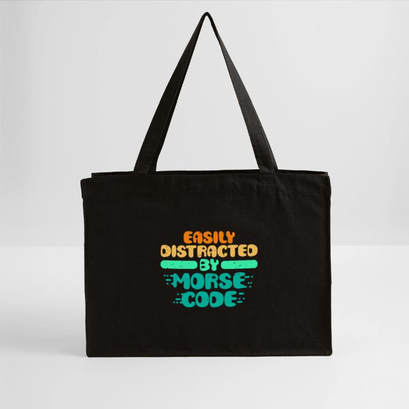 Morsecode Easily Distracted By Morse Code Stanley/Stella recycelter Shopping Bag
