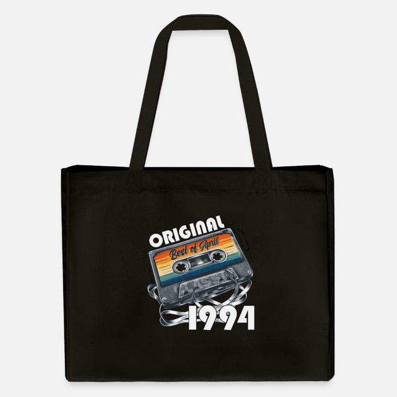 30e anniversaire mari Cassette avril Vintage 1994 - Cabas recyclé Stanley/Stella - noir