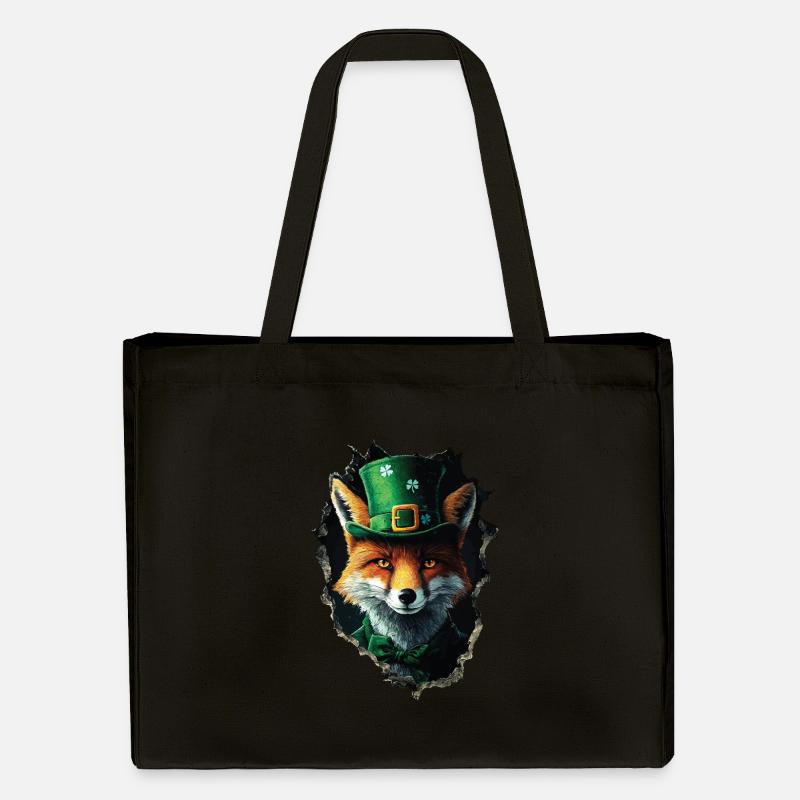 St. Patrick Fuchs - Stanley/Stella recycelter Shopping Bag - Schwarz
