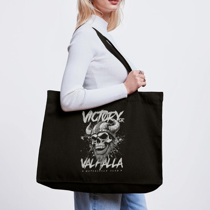 Motorrad Nordische Wikinger Sieg Oder Walhalla Stanley/Stella recycelter Shopping Bag