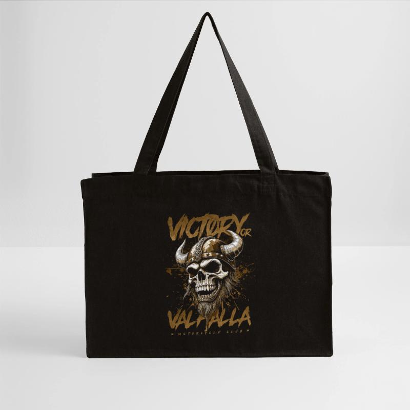 Motorrad Nordische Wikinger Sieg Oder Walhalla Stanley/Stella recycelter Shopping Bag