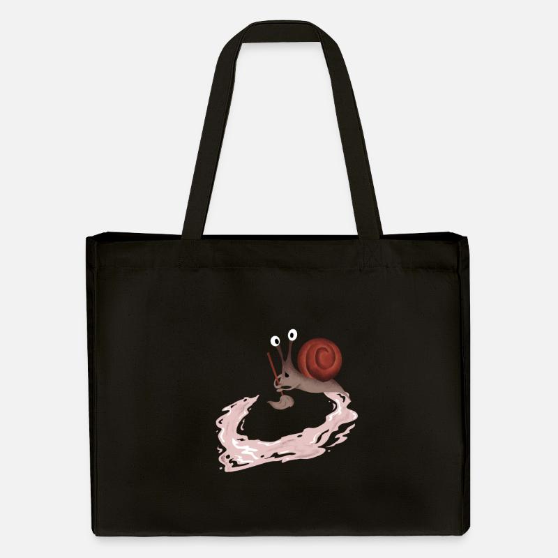 Idiot Snail cadeau - Cabas recyclé Stanley/Stella - noir