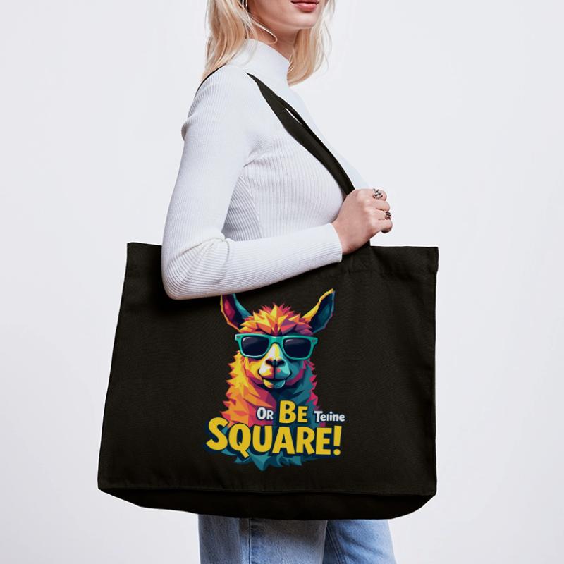 Sei teine oder sei quadratisch – Bold Lama Design Stanley/Stella recycelter Shopping Bag